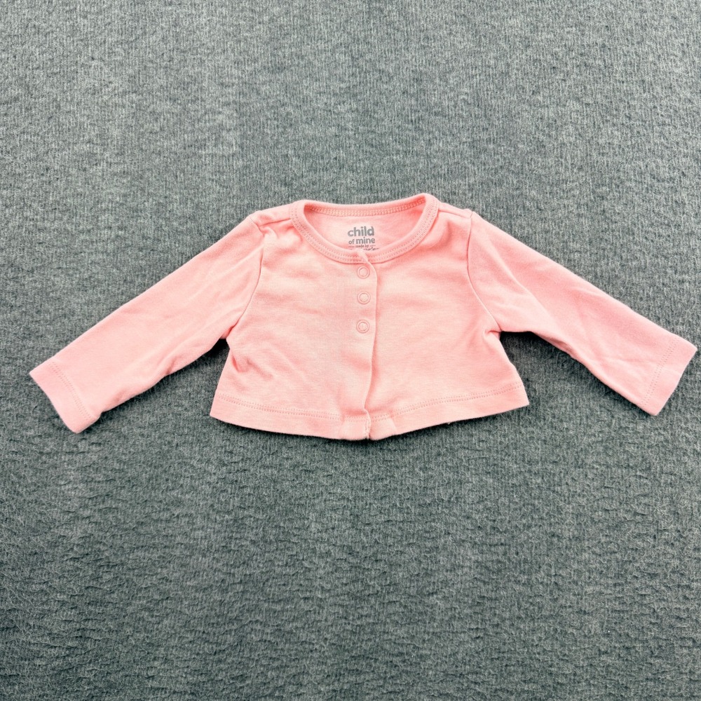 Child of Mine by Carters Baby Girls Pink Cardigan Shrug 0-3 Months‎